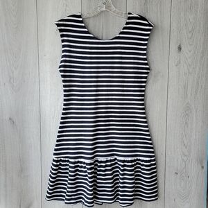 Old Navy Scoop Neck Sleeveless Striped Dress S